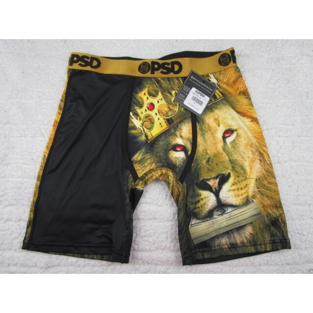 PSD Men's Small Jungle King Lion King Underwear Boxer Briefs